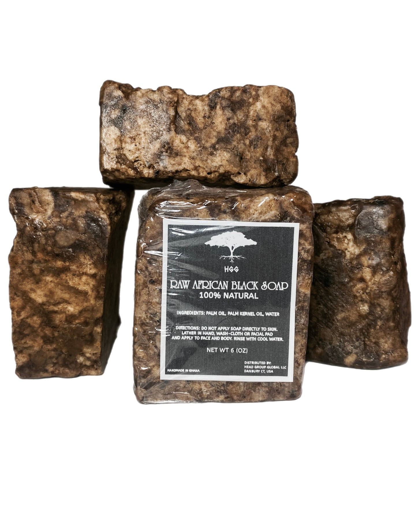 (3 Pck) African Black Soap 100% Natural