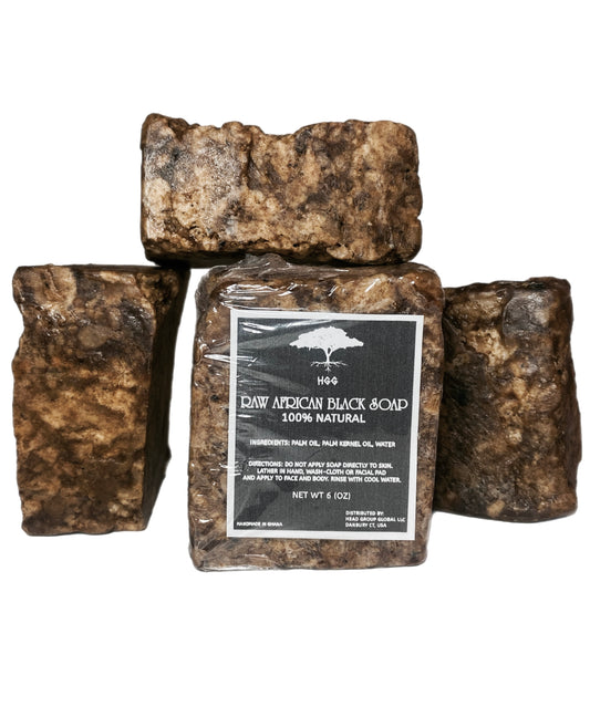 (3 Pck) African Black Soap 100% Natural
