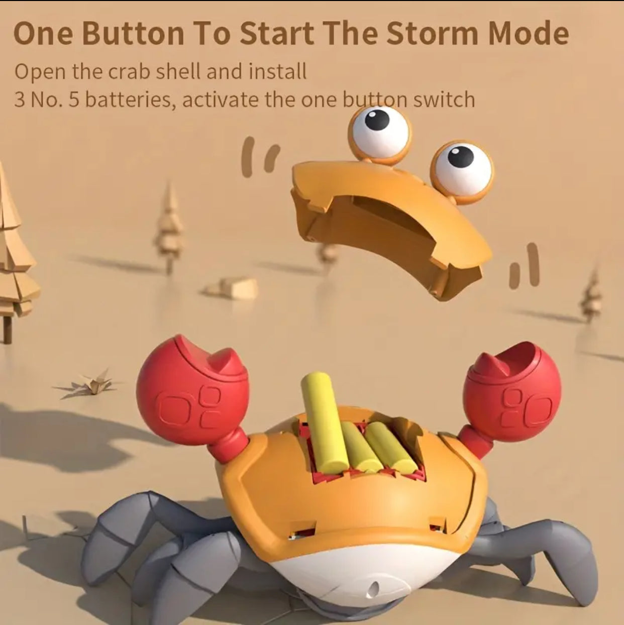 Crawling Crab-Sensory toys for babies