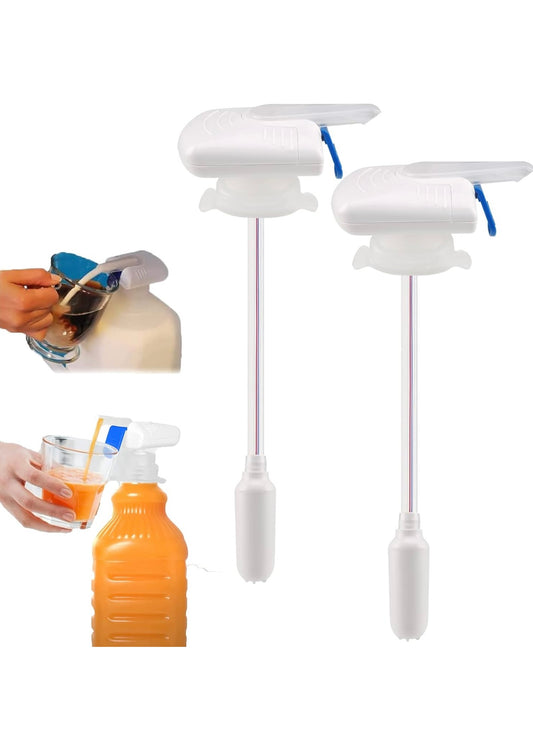 2 Pack Drink Dispenser,Milk Dispenser,Electric Tap,Automatic Drink Dispenser,One-Handed Operation,Can Prevent Milk and Beer From Overflowing,Suitable for Outdoor and Home Kitchens