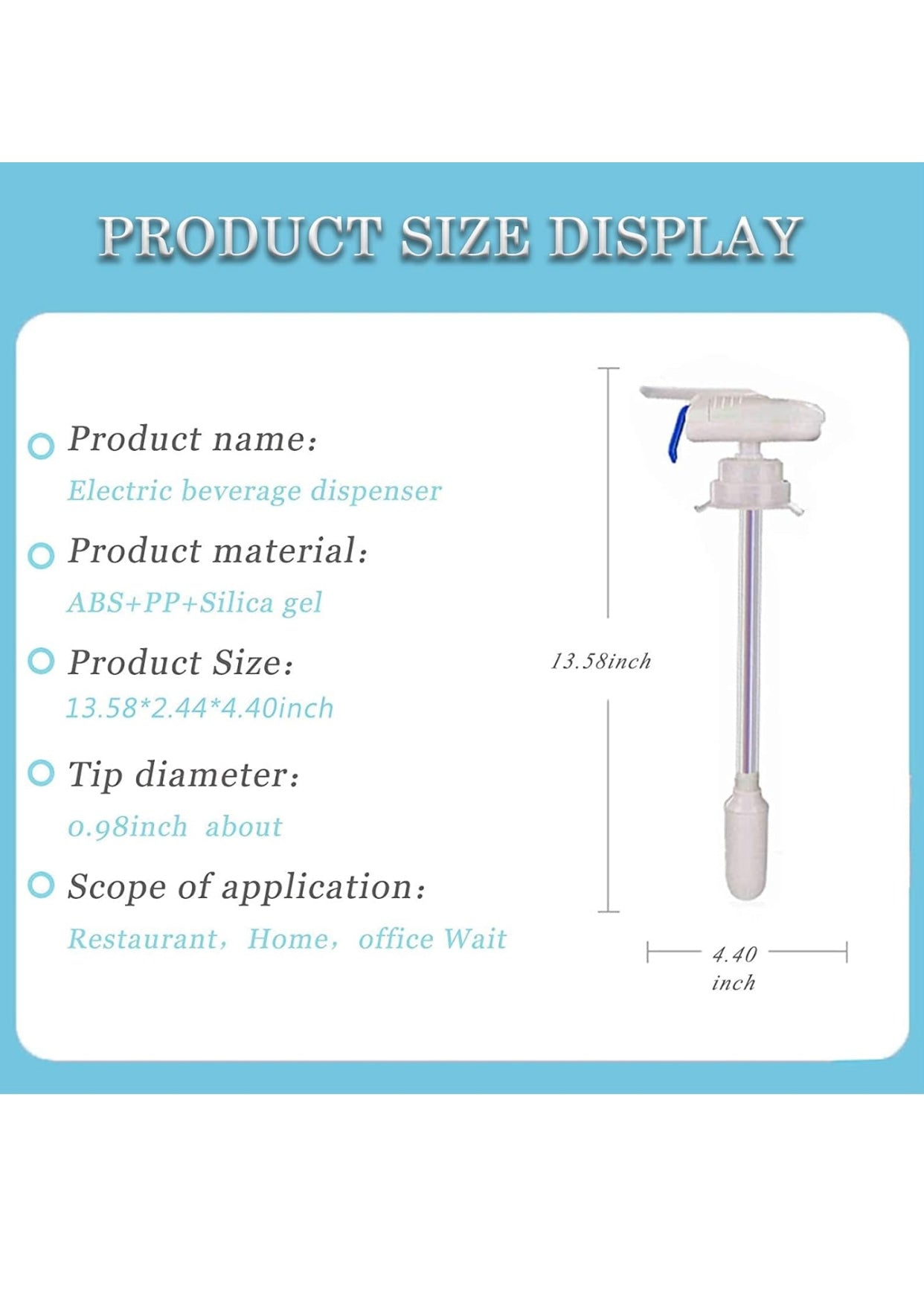 2 Pack Drink Dispenser,Milk Dispenser,Electric Tap,Automatic Drink Dispenser,One-Handed Operation,Can Prevent Milk and Beer From Overflowing,Suitable for Outdoor and Home Kitchens