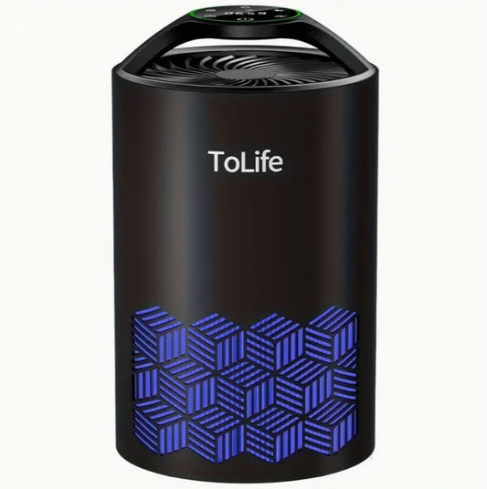 Air Purifier Mini- Air Purifiers For Bedroom Home, Portable Air Purifier With Low Noise Sleep Mode For Office & Room, Black